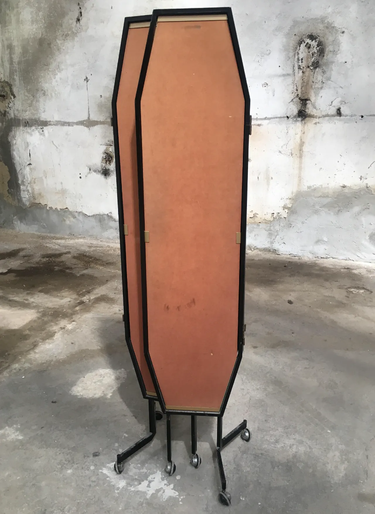 Specchio da toeletta trittico moderno Mid-Century, italiano, anni '70 4