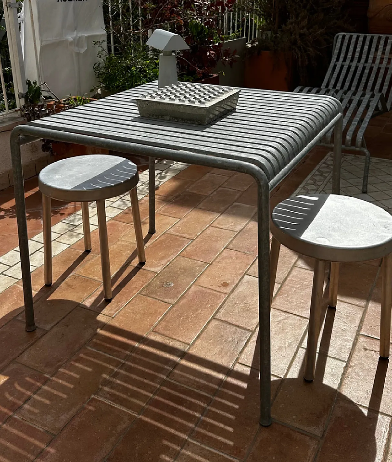 Tavolo Palissade zincato Ronan & Erwan Bouroullec per Hay, 2000 1