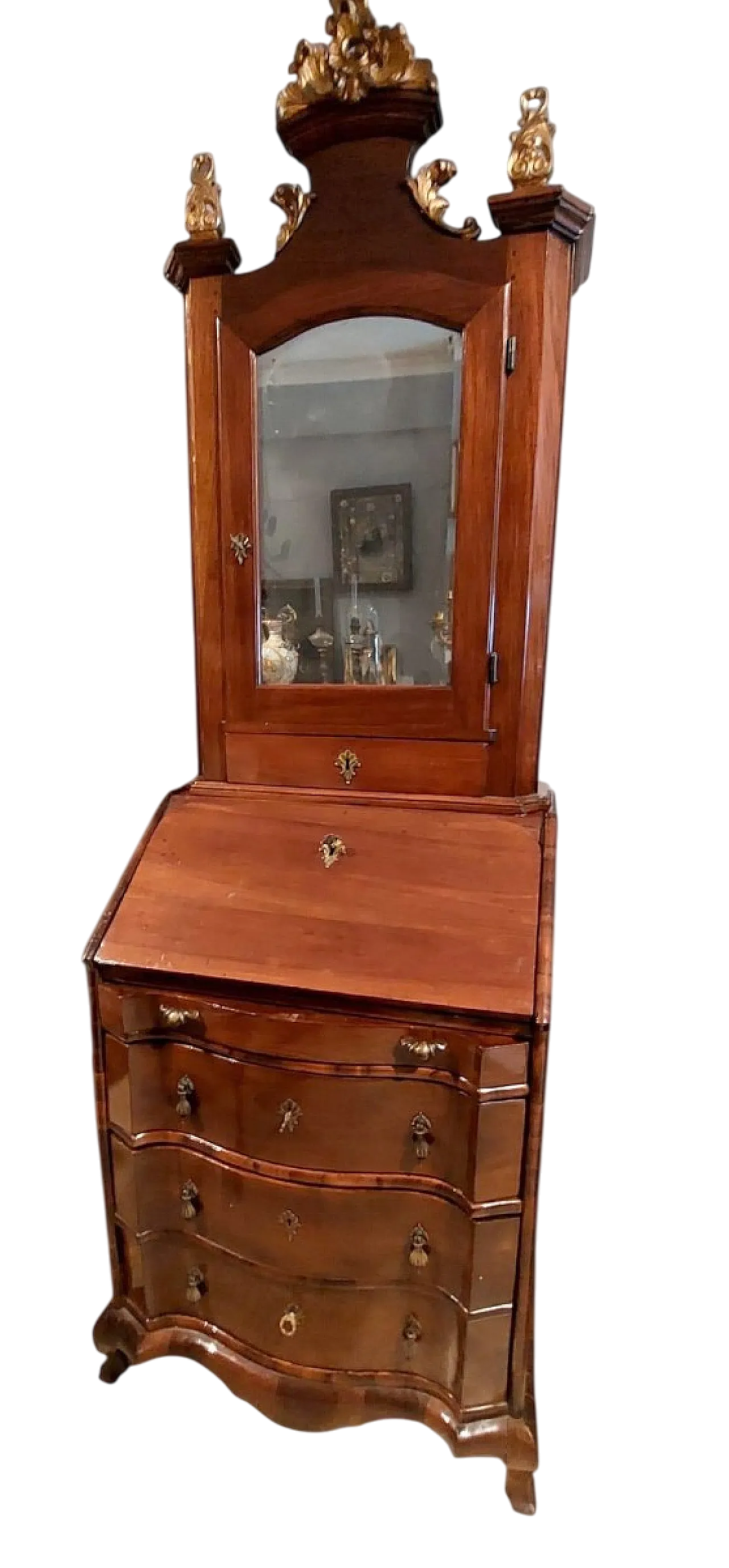 Walnut wood trumeau, 18th century 13