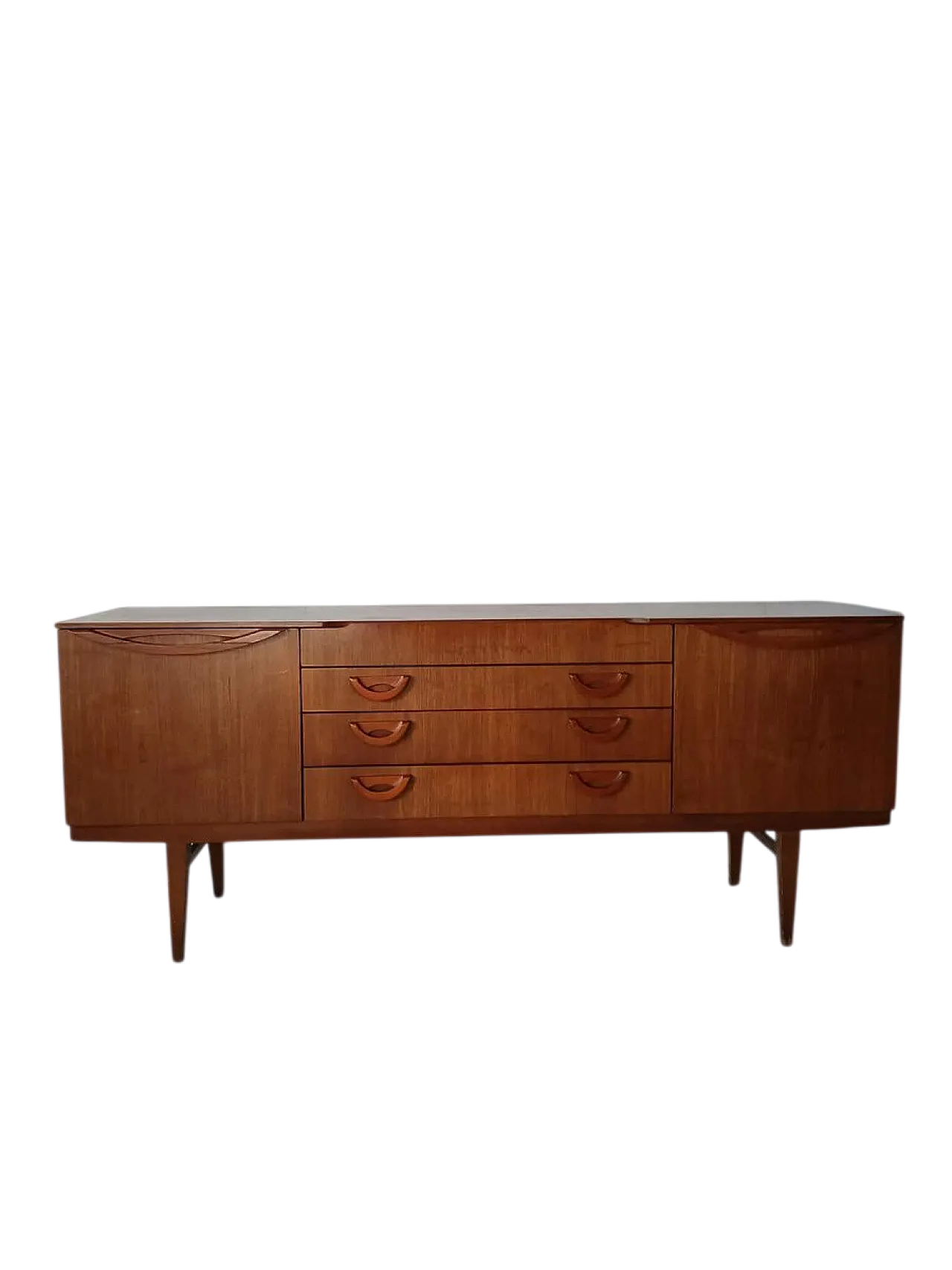 Credenza Mid-Century Modern in teak di Beautility, anni '60 5