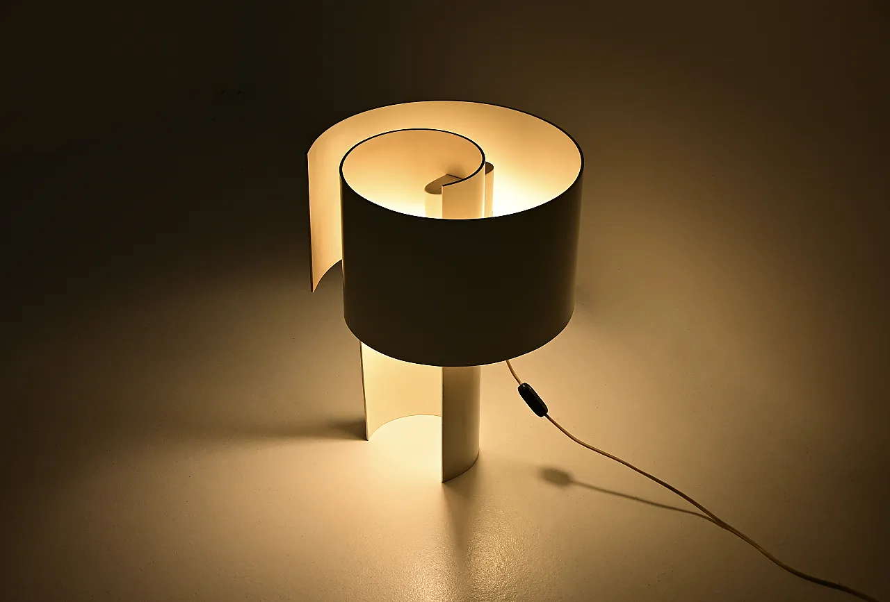 Lampada da tavolo Spiral di Ingrid Hsalmarson, anni '70 1