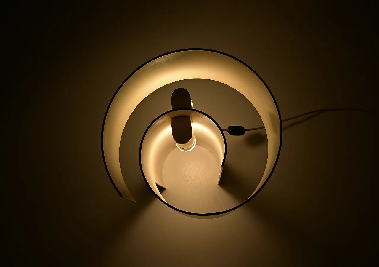 Lampada da tavolo Spiral di Ingrid Hsalmarson, anni '70 7