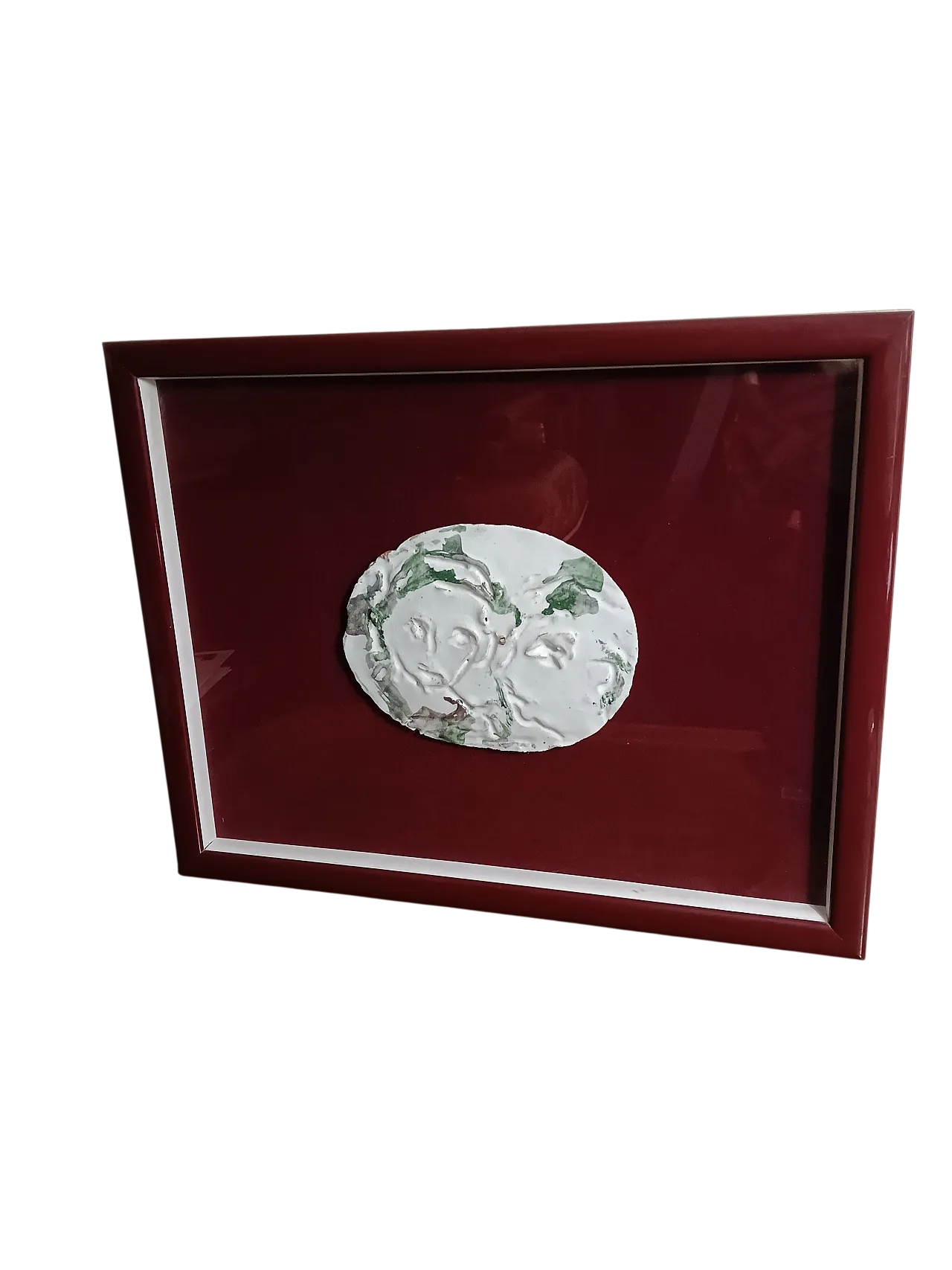 Ernesto Treccani forms ceramic with frame, late 20th century 9