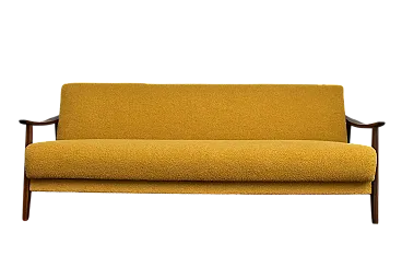 Scandinavian teak folding sofa, 1960s