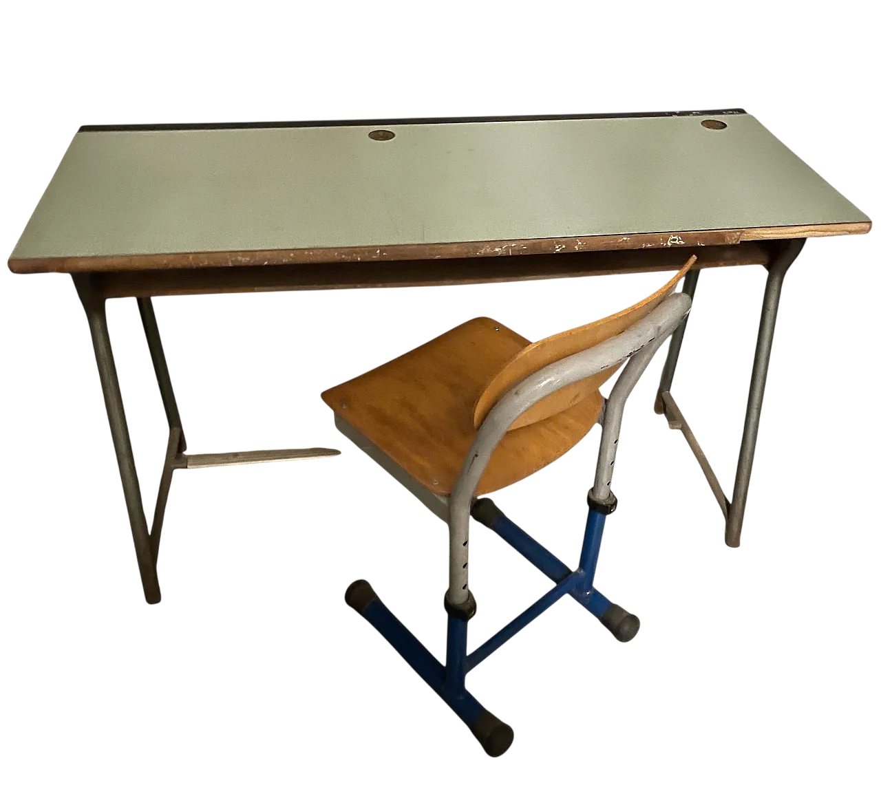 Scrivania e sedia per bambini francese di metà secolo, anni '70 14