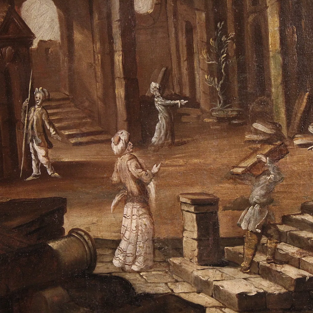 Italian painting architectural whim, 18th century 10