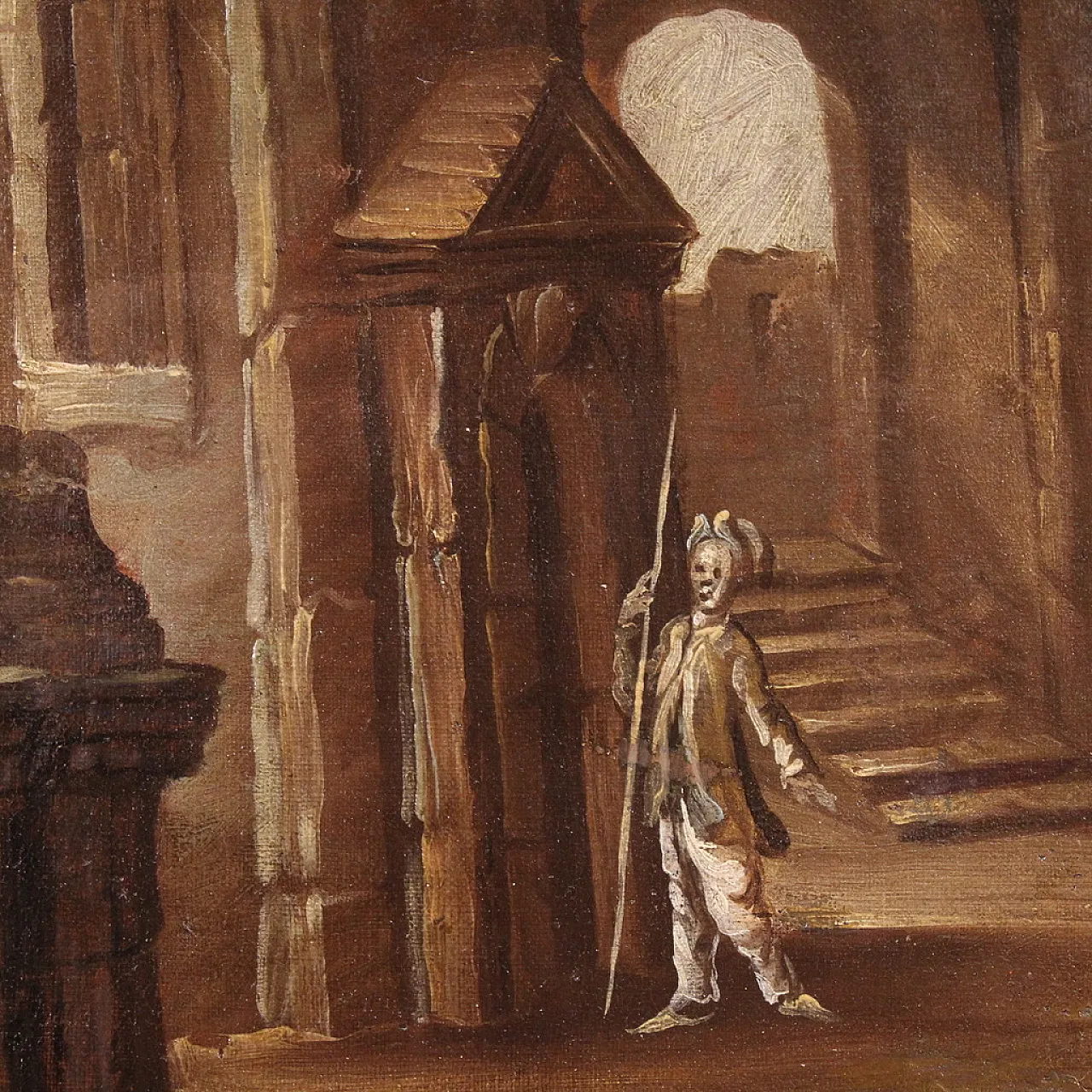 Italian painting architectural whim, 18th century 11