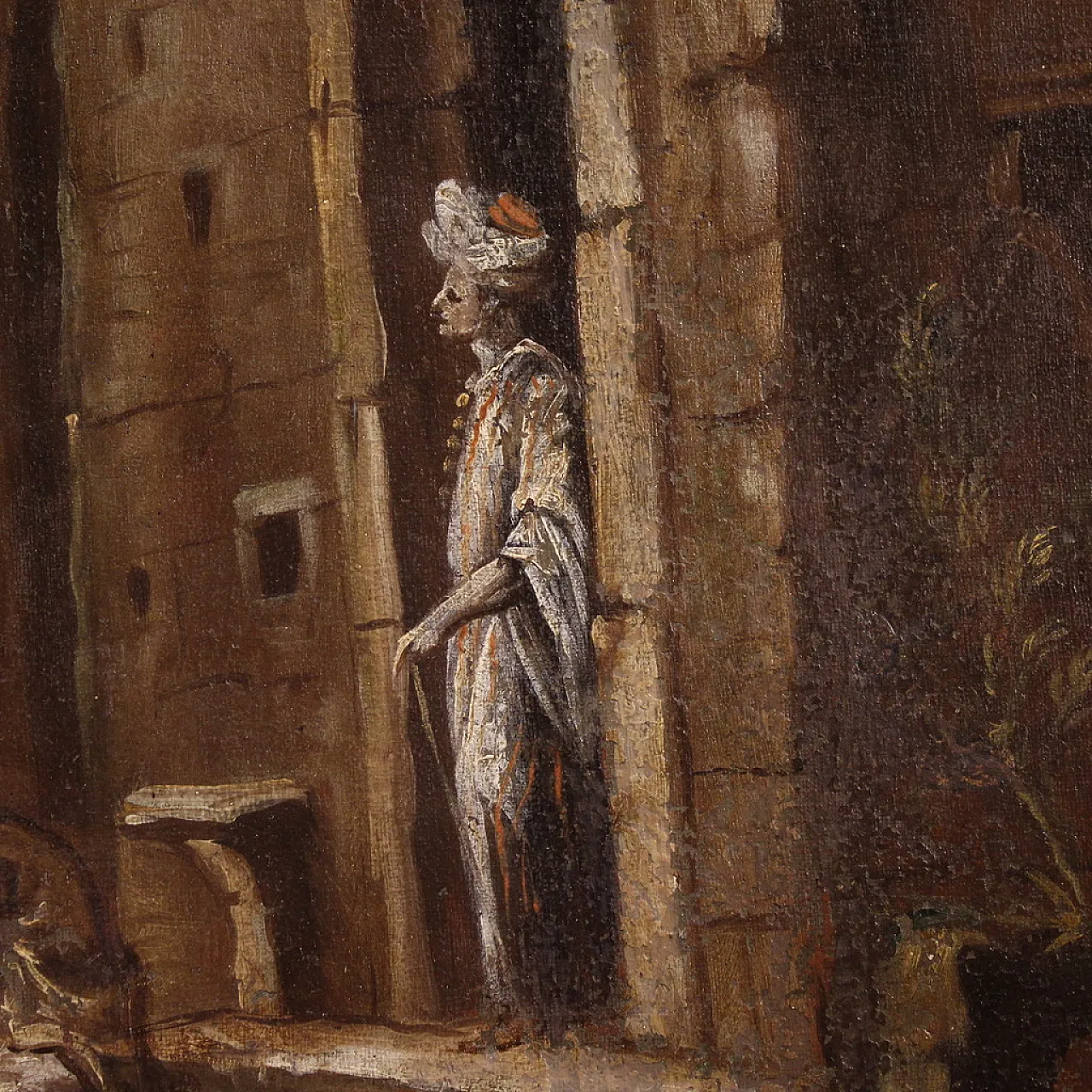 Italian painting architectural whim, 18th century 14