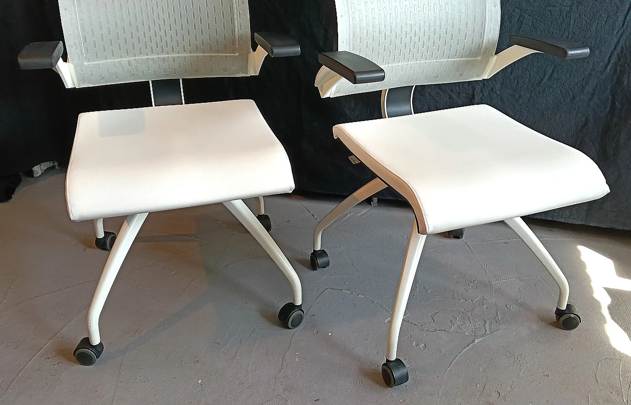 Coppia di poltrone da ufficio, anni '90 13
