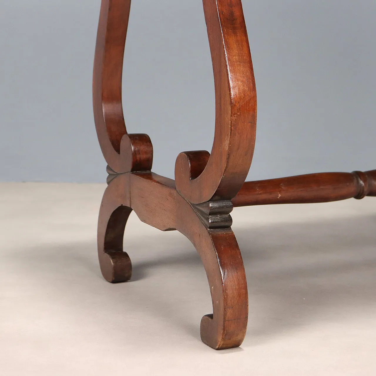 Scrivania in noce con cassetto, fine '800 6