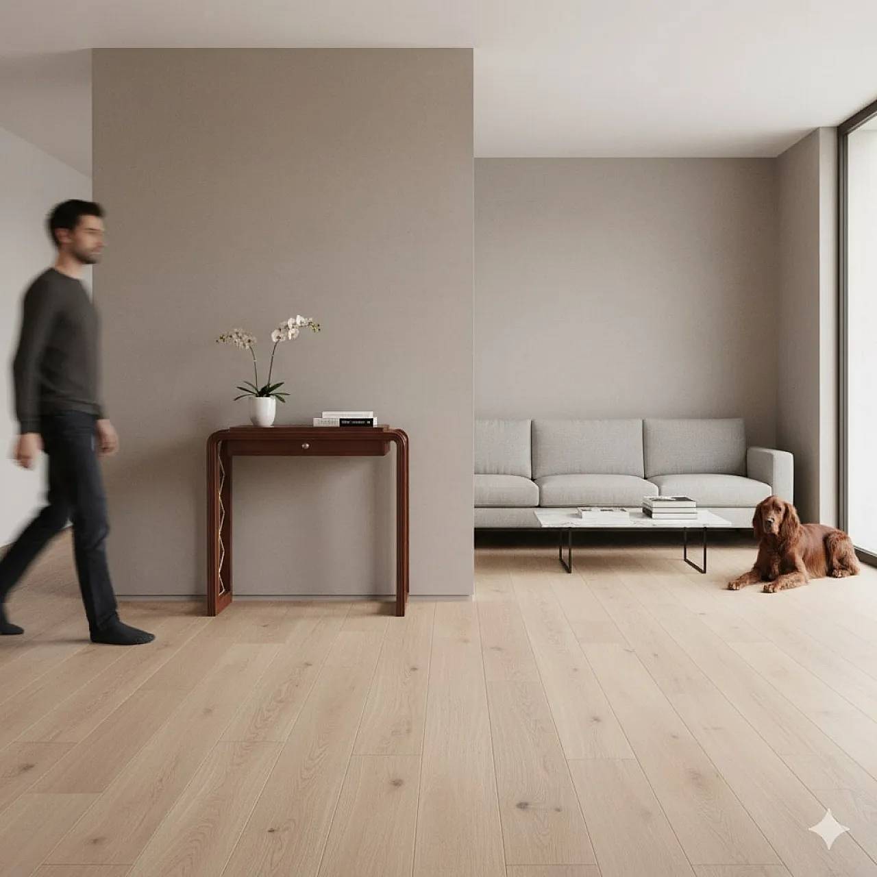 Console table in mahogany veneer, 1940s 2