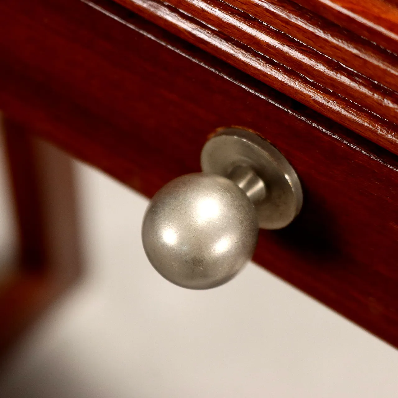 Console table in mahogany veneer, 1940s 6