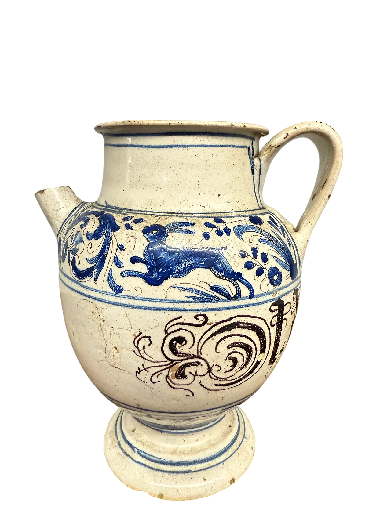 Versatoio in maiolica da farmacia Bassano, '700 12