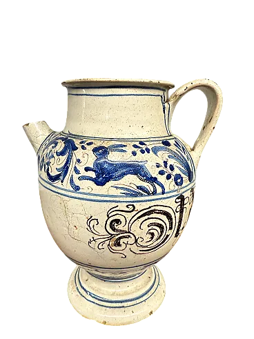 Versatoio in maiolica da farmacia Bassano, '700