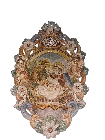 Acquasantiera sacra famiglia, anni '50