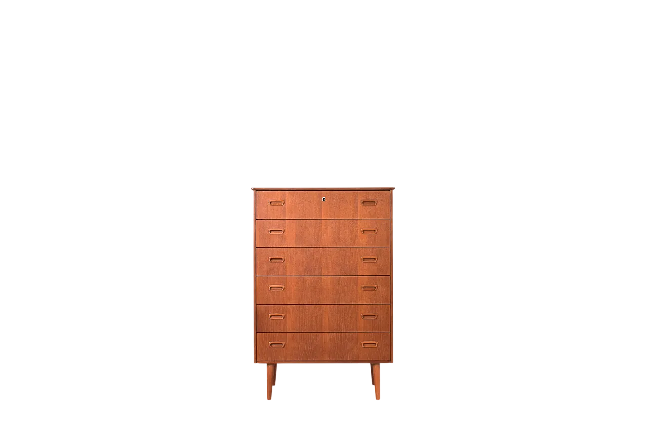 Mid-Century Danish Teak Chest of Drawers, 1960s 17