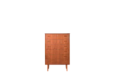 Mid-Century Danish Teak Chest of Drawers, 1960s