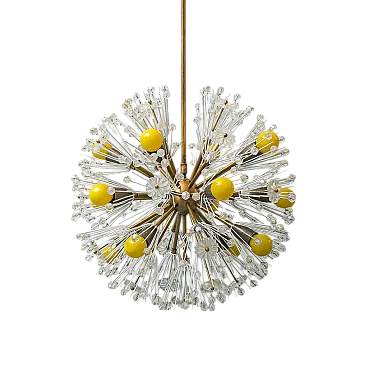 Sputnik 12 Lights Chandelier mod. Flocon by Emil Stejnar, 60s