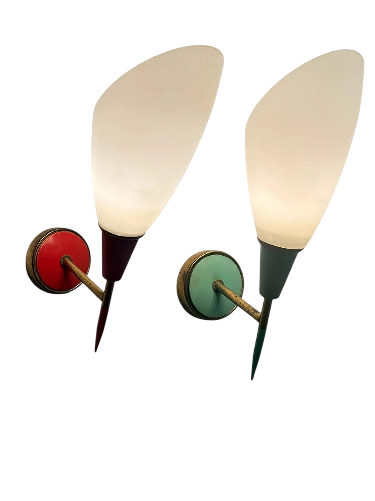 Coppia di Applique vintage, anni '50 11