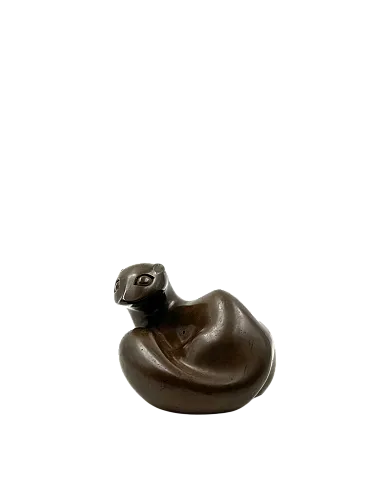 Bronze sculpture of a otter, Richard Fisher Europa 1950