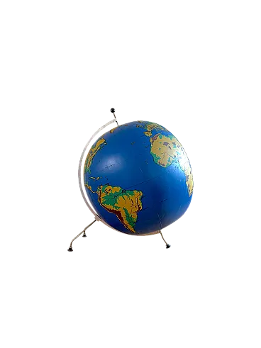 Schul Knickmann, Pavimento inflatable mappamondo, Germany 1950