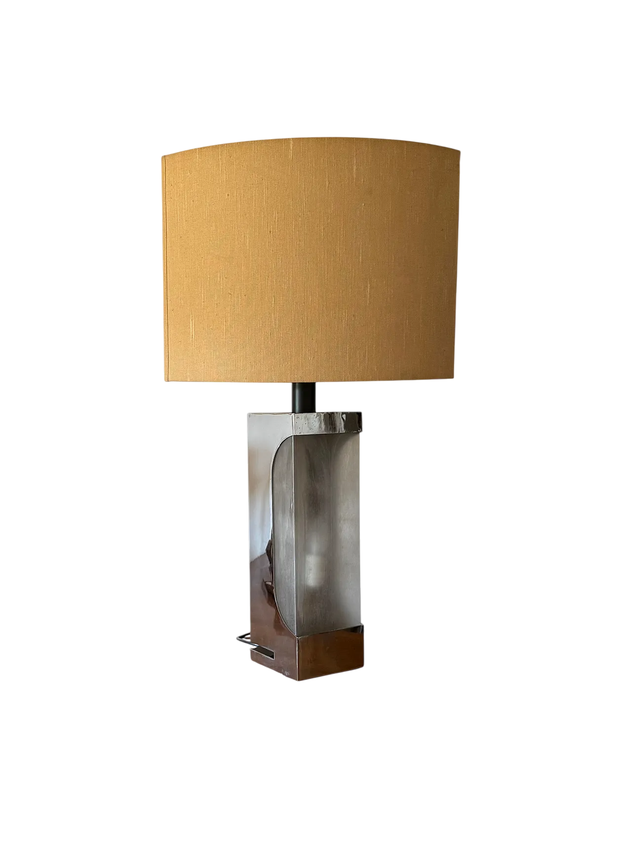 Base chromed table lamp Hollywood Regency, Luci Italia, 1970 10