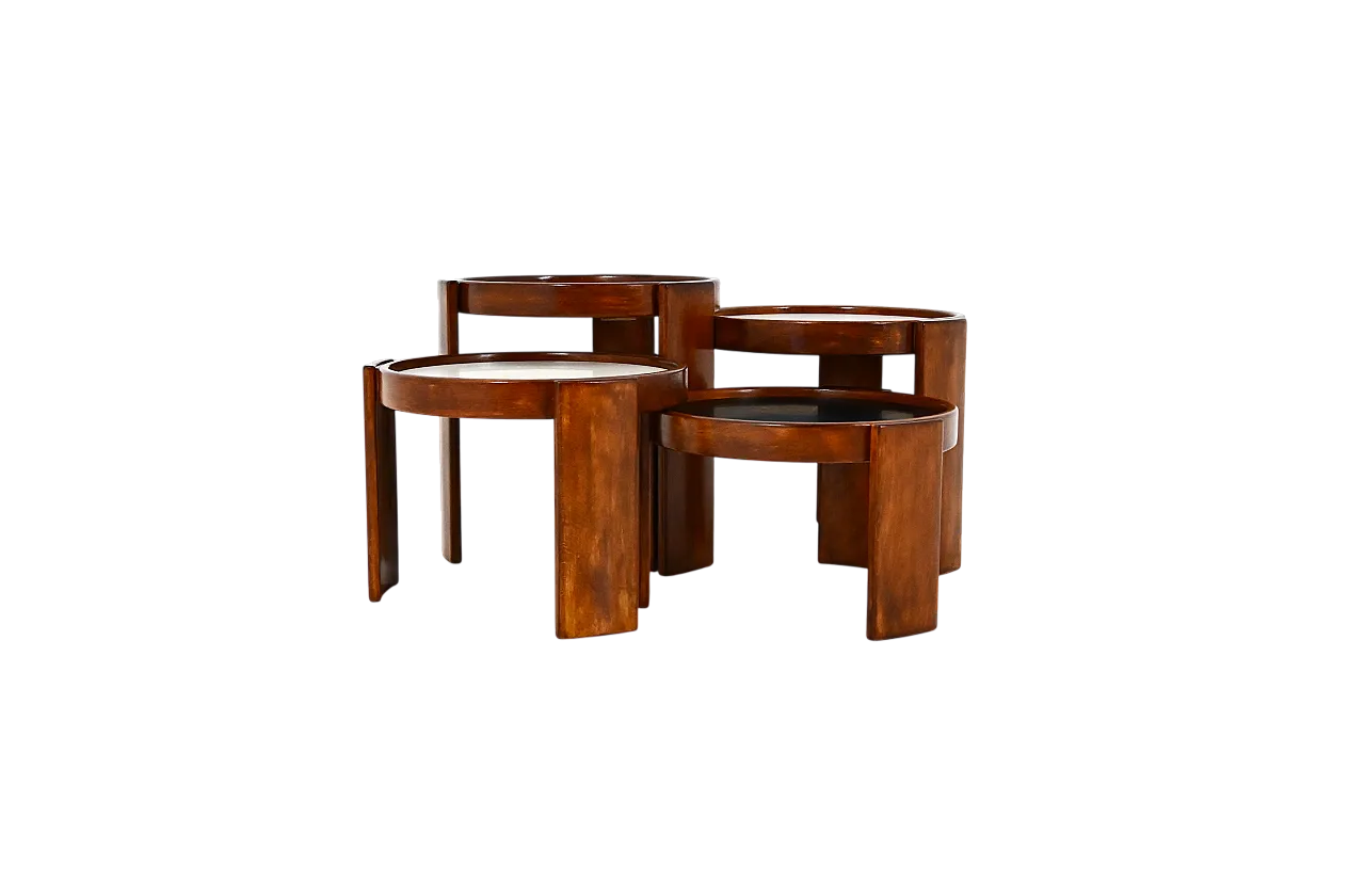 Model 780 Nesting Tables by Gianfranco Frattini for Cassina, 1960s 14