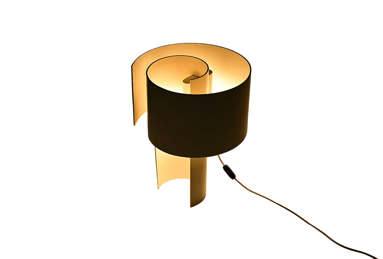 Lampada da tavolo Spiral di Ingrid Hsalmarson, anni '70 13