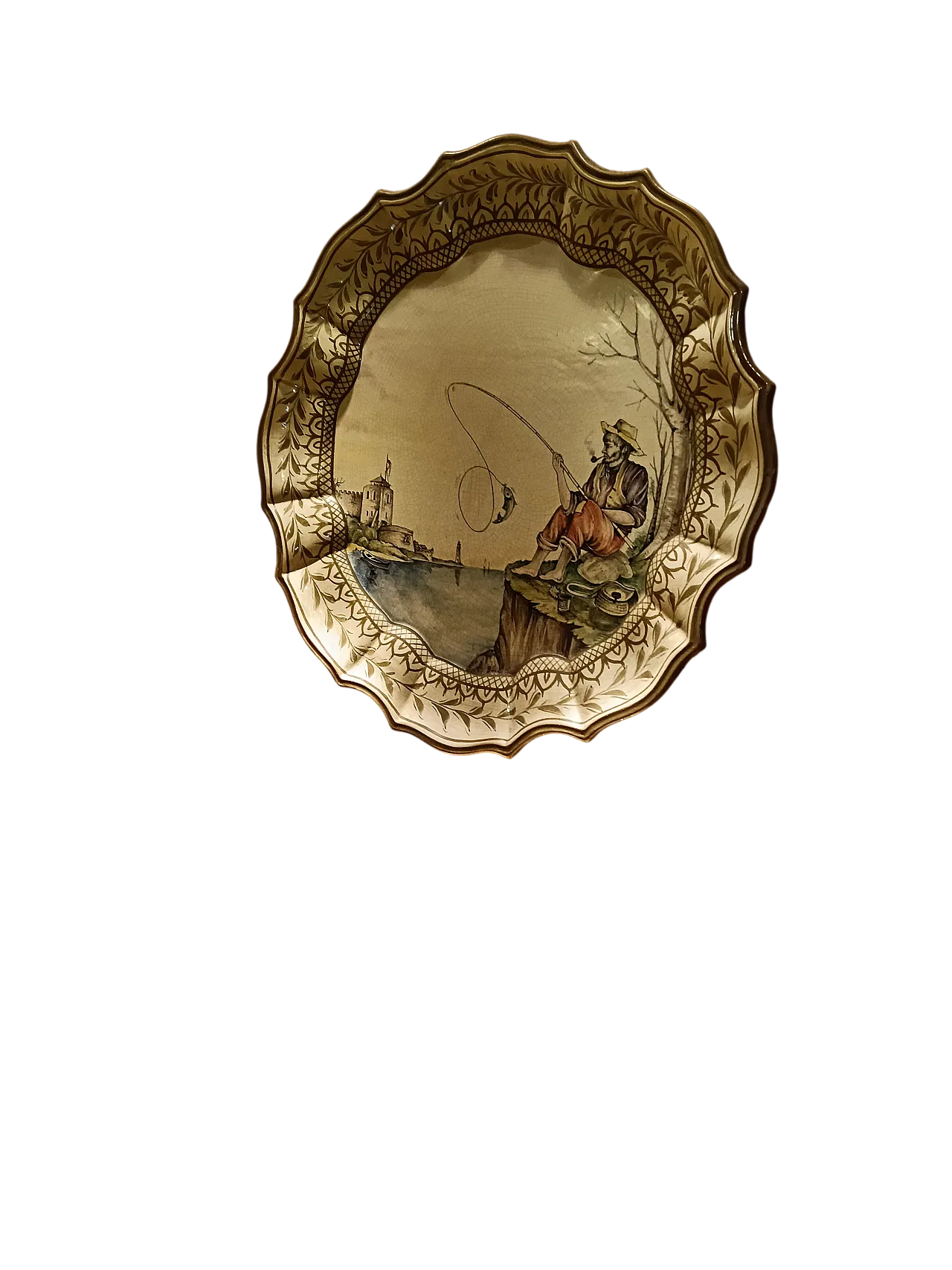 Grande piatto ceramica Vecchia Bassano, anni '60 15