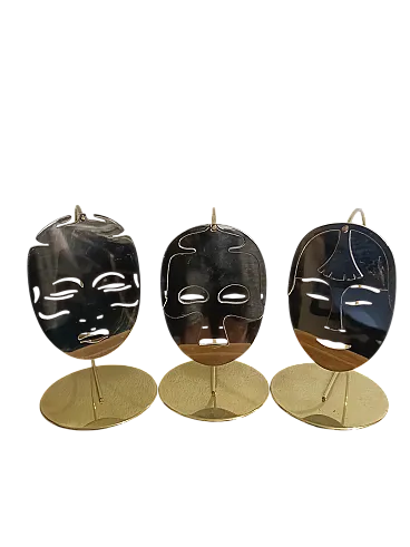 Lidia Selva trittico Le maschere d'oro Luciano Frigerio di Desio 70s