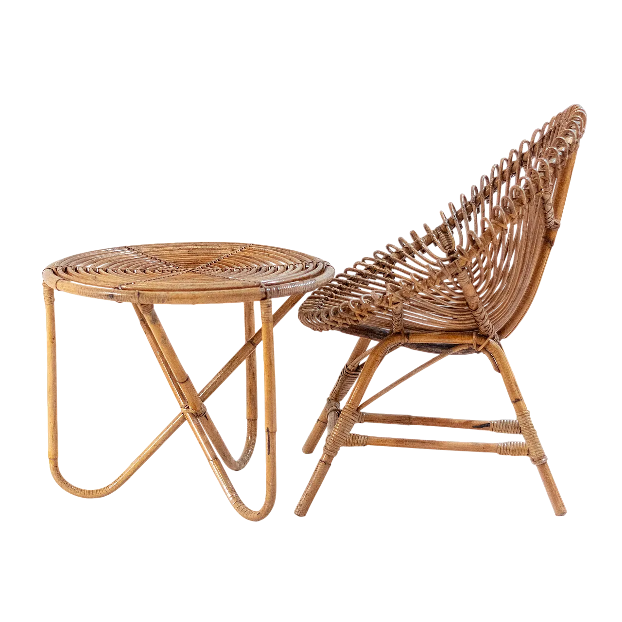 Set in bambù di manifattura italiana degli anni  60 23