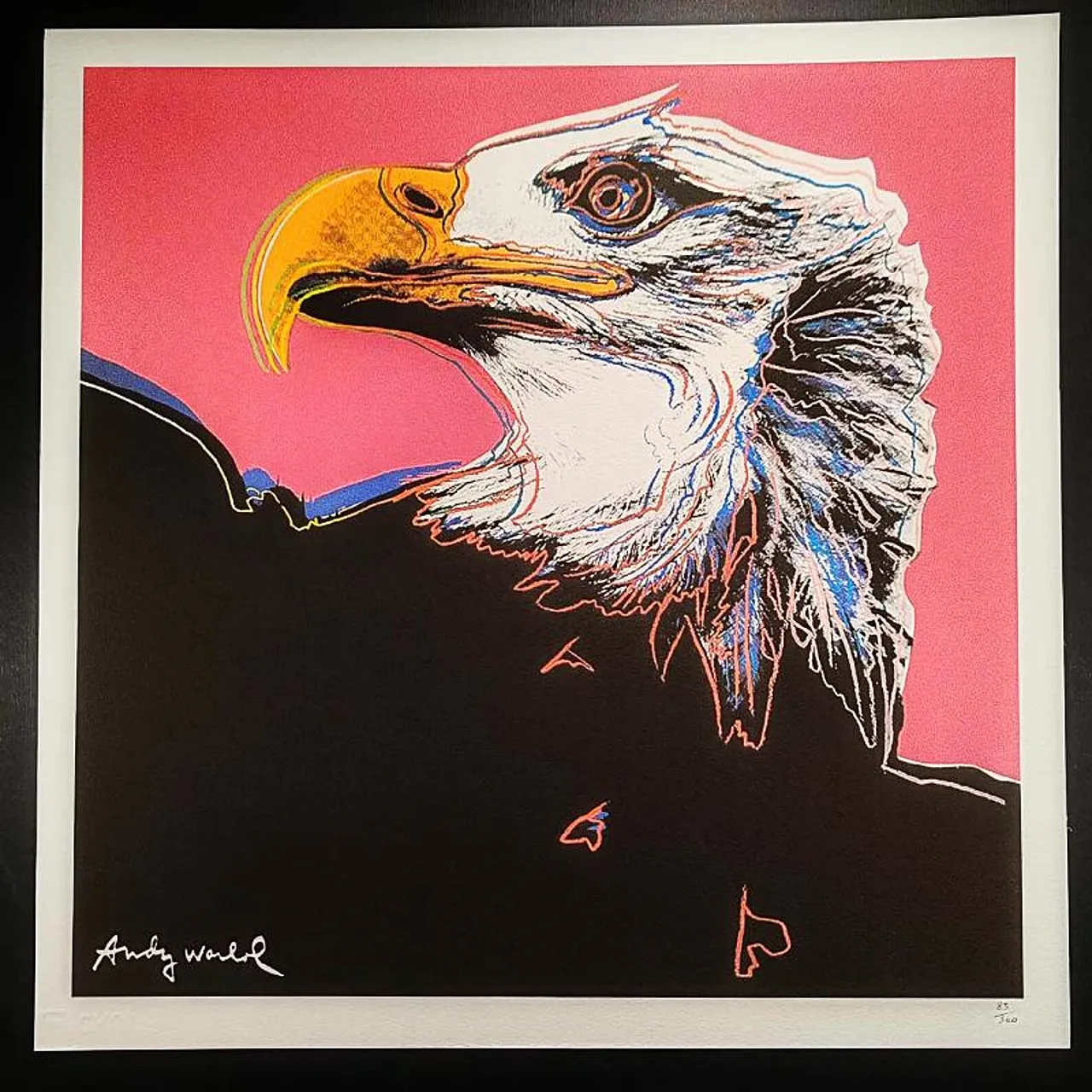 Eagle di Andy Warhol, litografia in edizione limitata di CMOA, anni 80 8