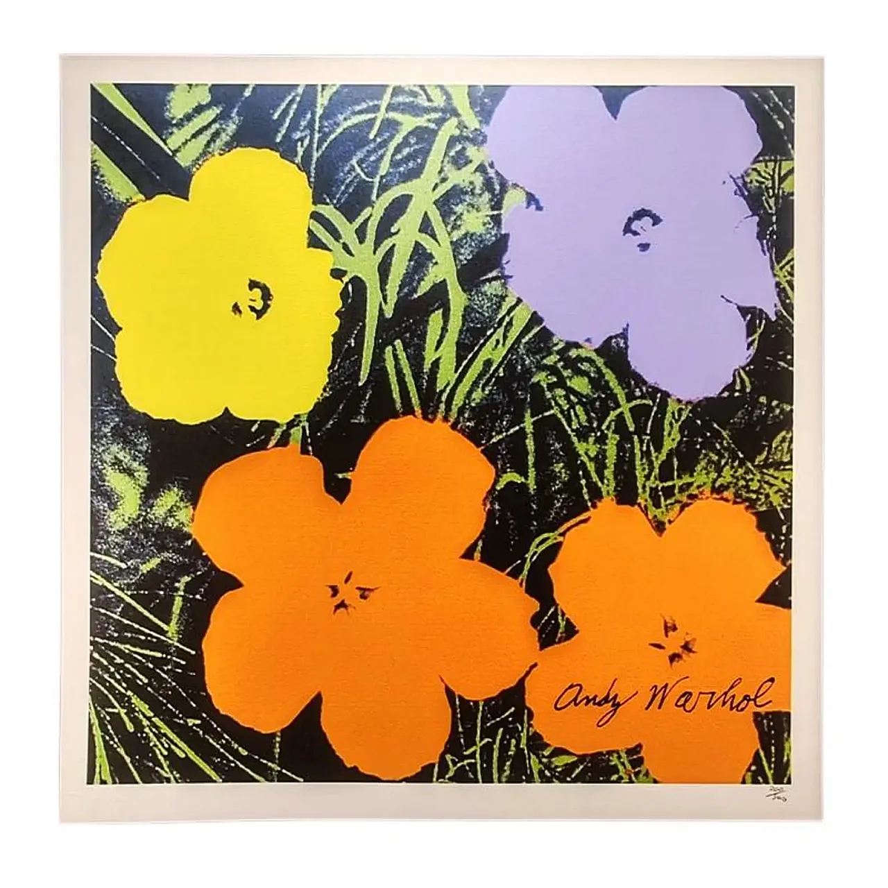 Flowers by Andy Warhol, limited edition lithograph, 1980s 1