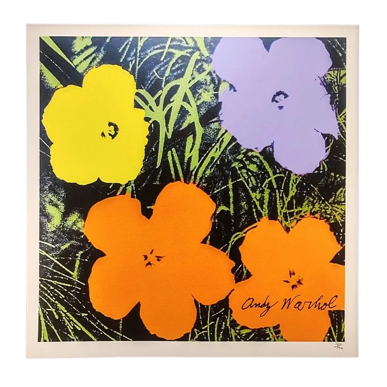 Flowers by Andy Warhol, limited edition lithograph, 1980s 10