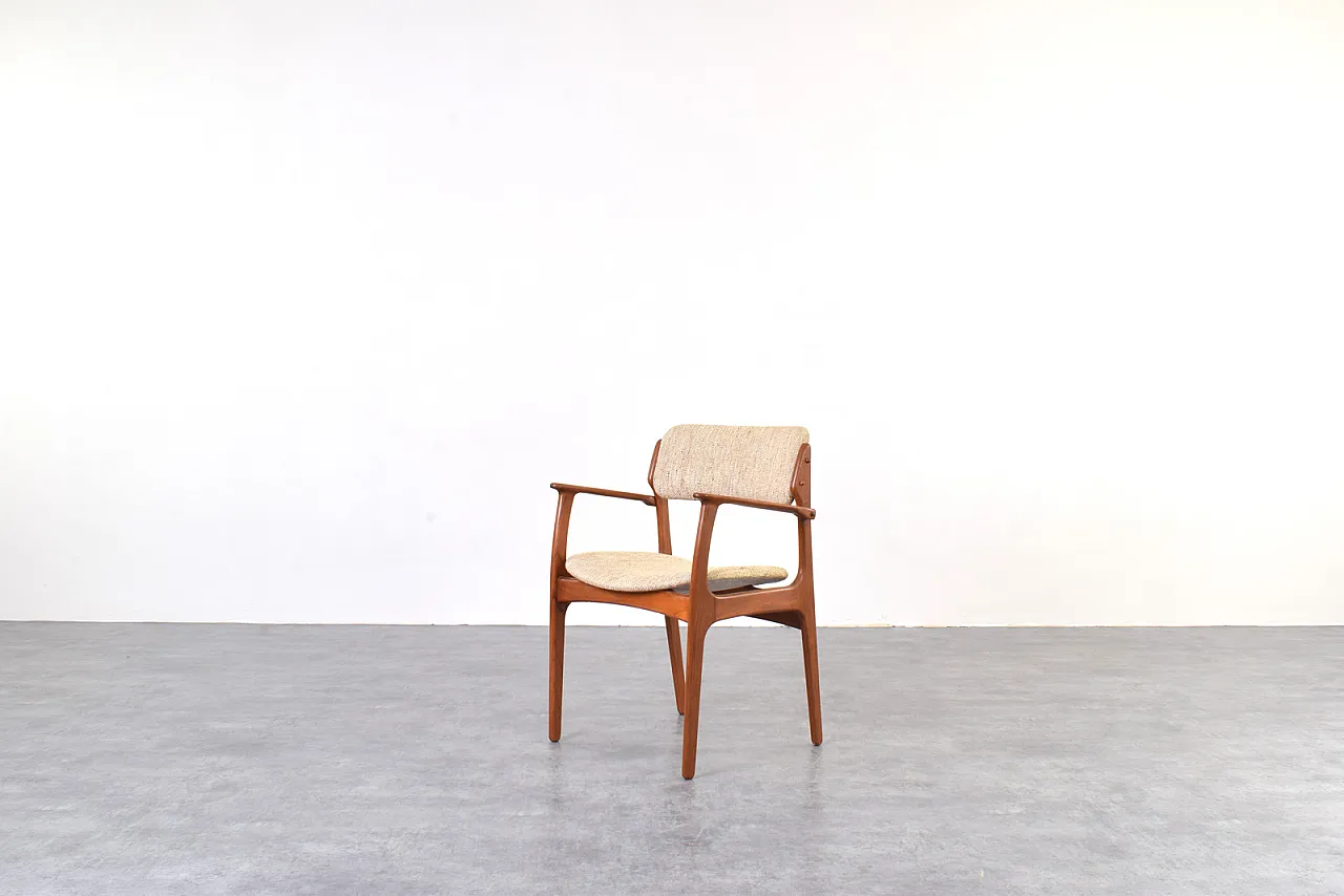 Teak Dining Chair by E. Buch for O.D. Møbler, 1960s 2