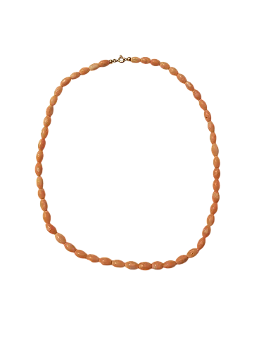 Collana di corallo con chiusura in oro 18kt