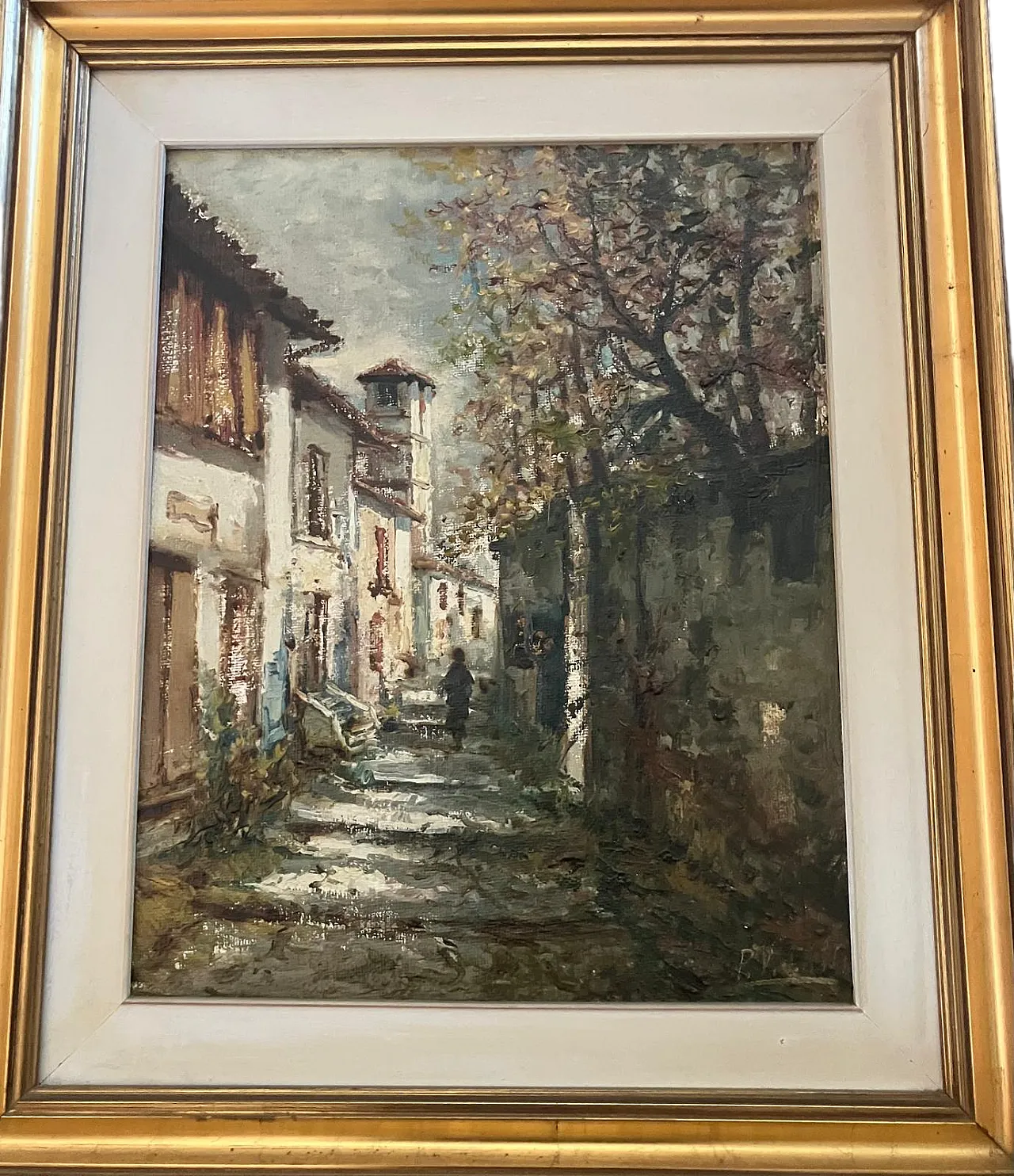 Pietro Virgilio Lietti, country road, oil on canvas 6