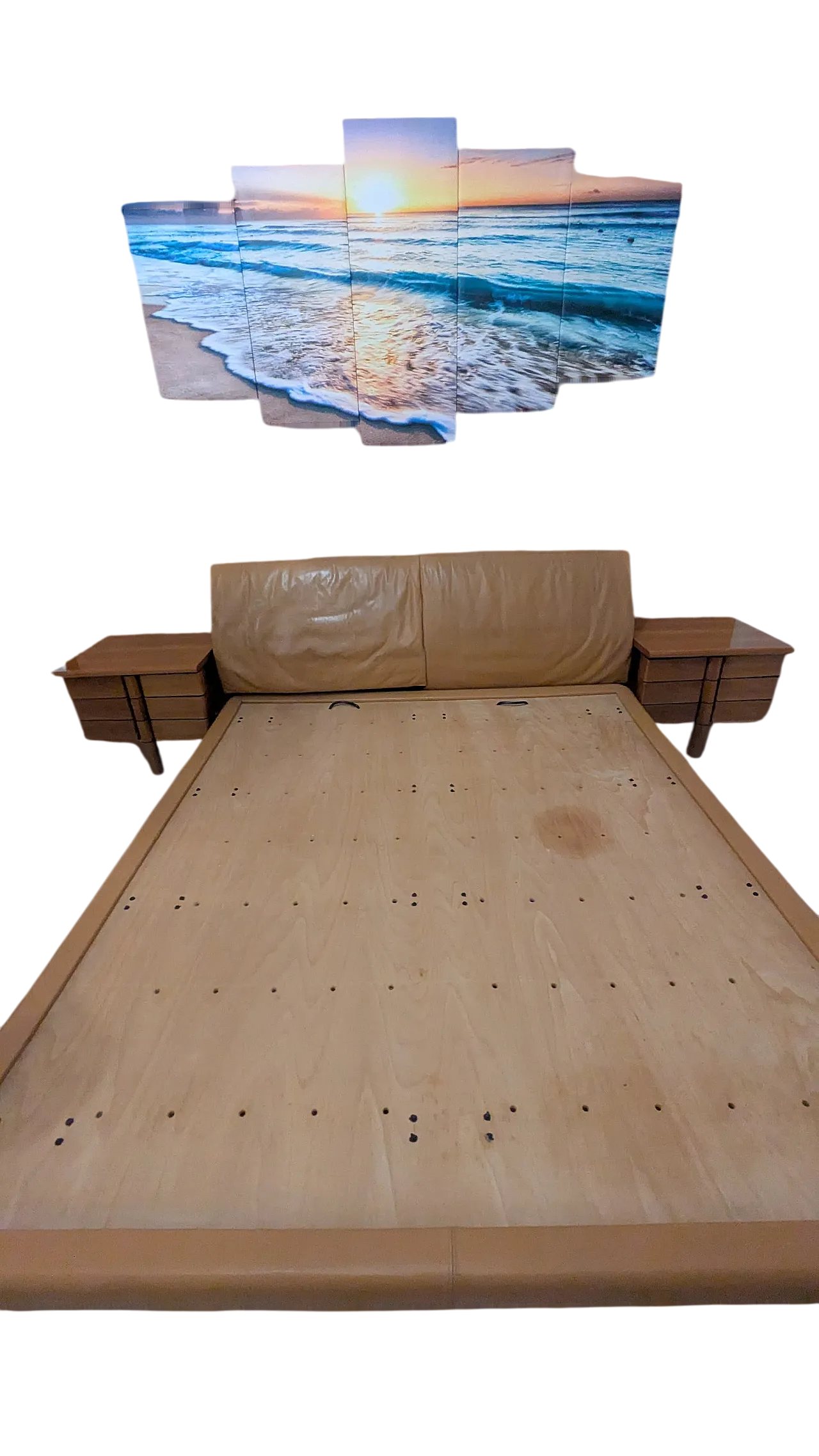 Letto e comodini Marlo di Afra e Tobia Scarpa per Molteni, anni '90 6