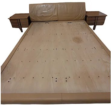 Letto e comodini Marlo di Afra e Tobia Scarpa per Molteni, anni '90