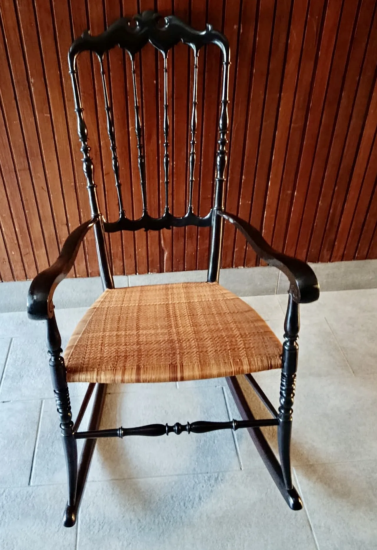 Sedia a dondolo Chiavarina metà ‘900 1