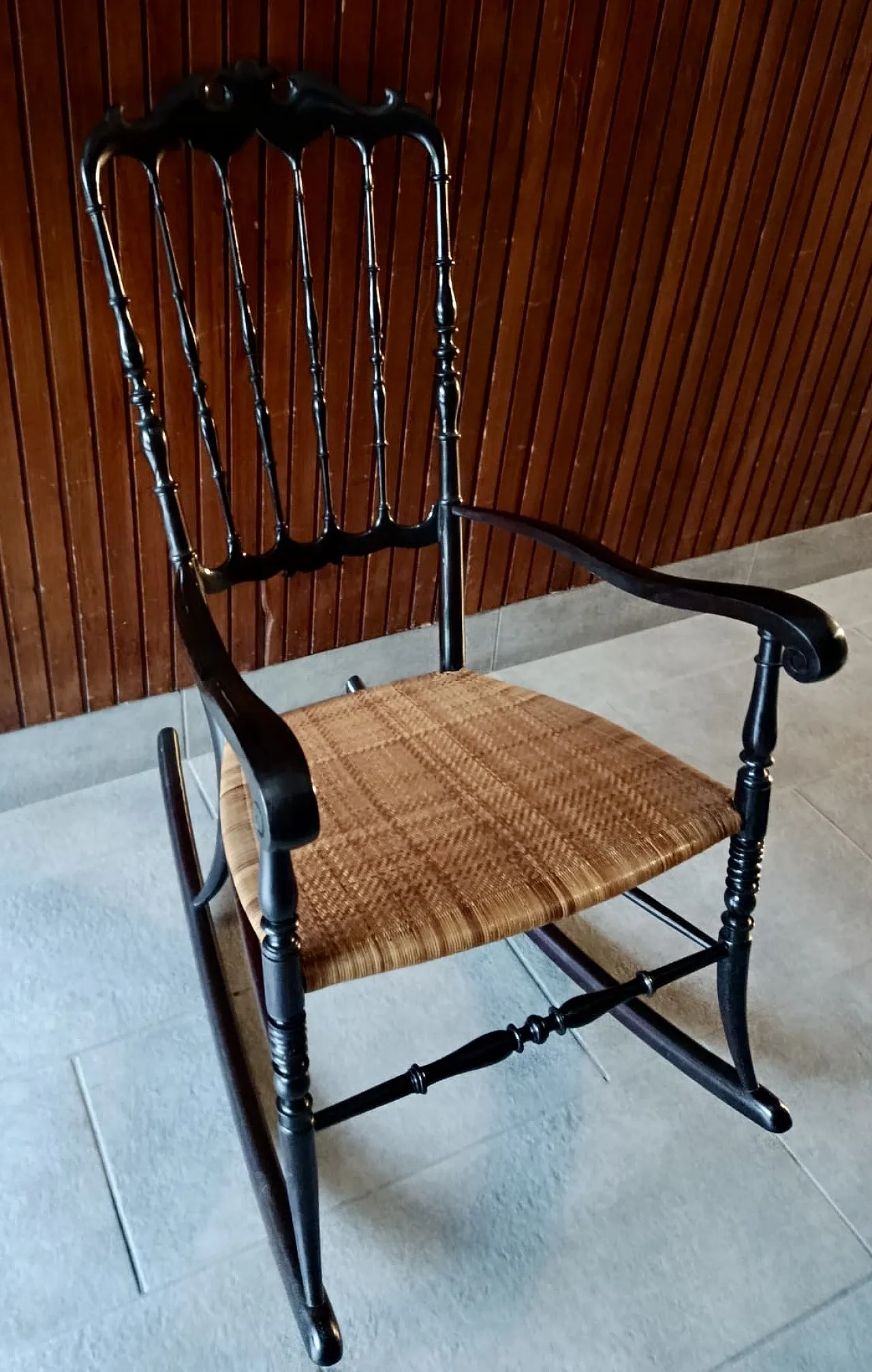 Sedia a dondolo Chiavarina metà ‘900 2