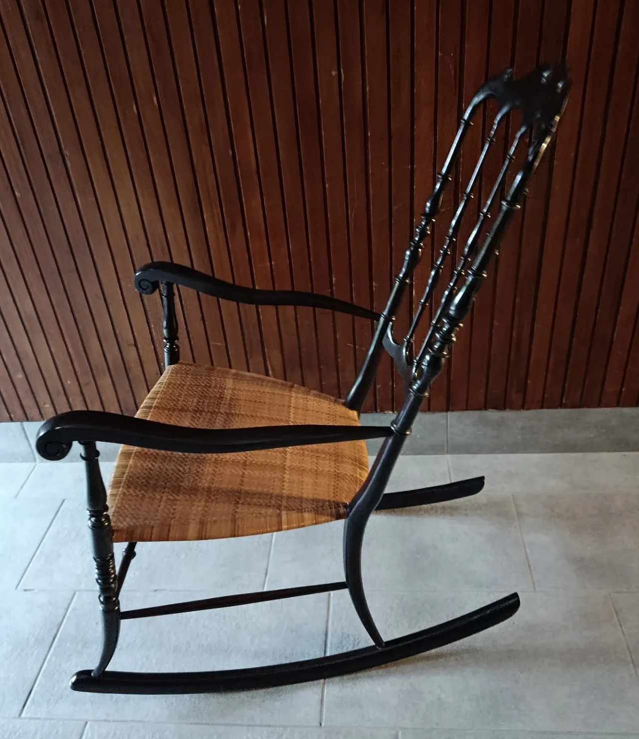 Sedia a dondolo Chiavarina metà ‘900 3