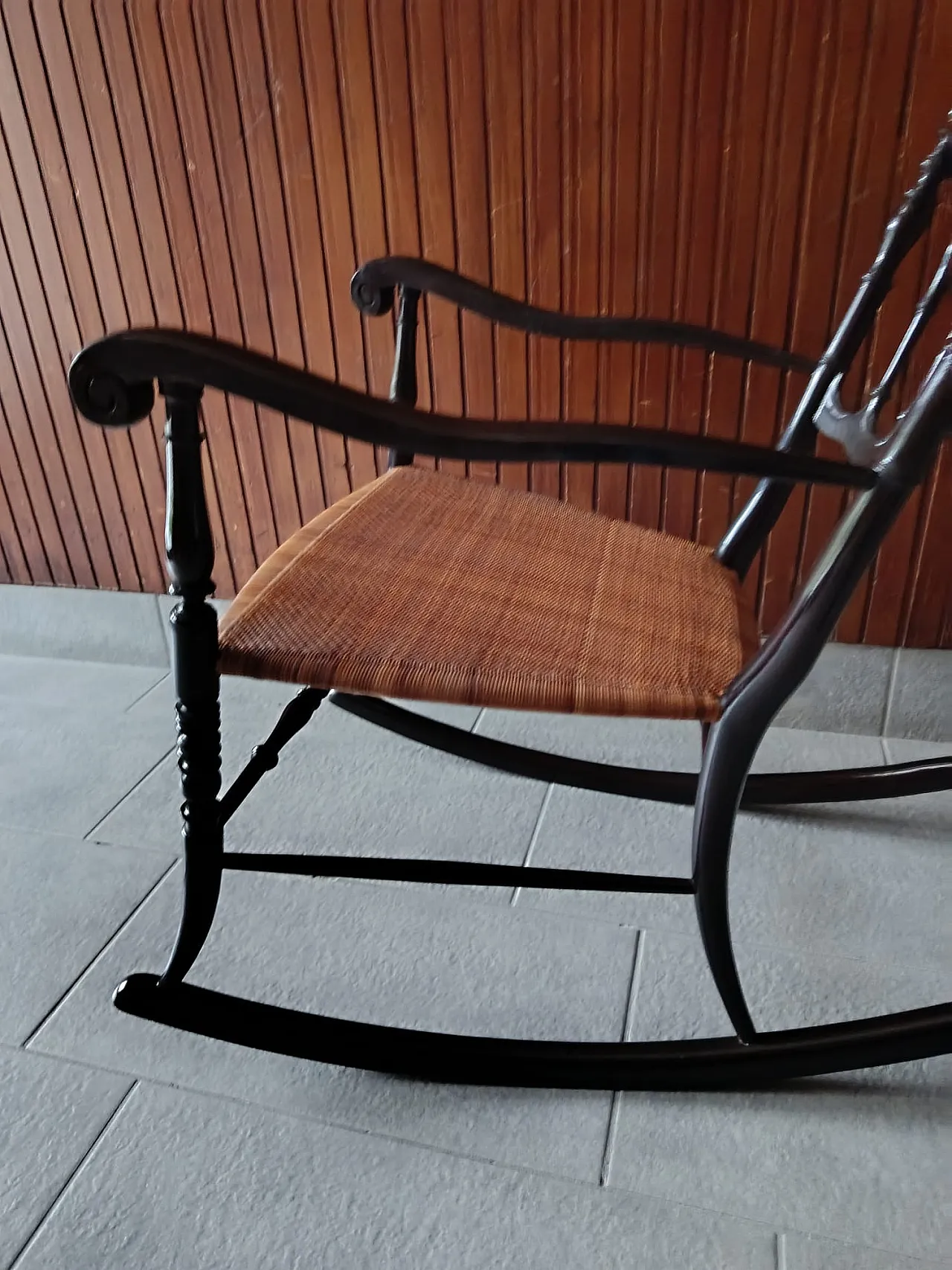 Sedia a dondolo Chiavarina metà ‘900 5