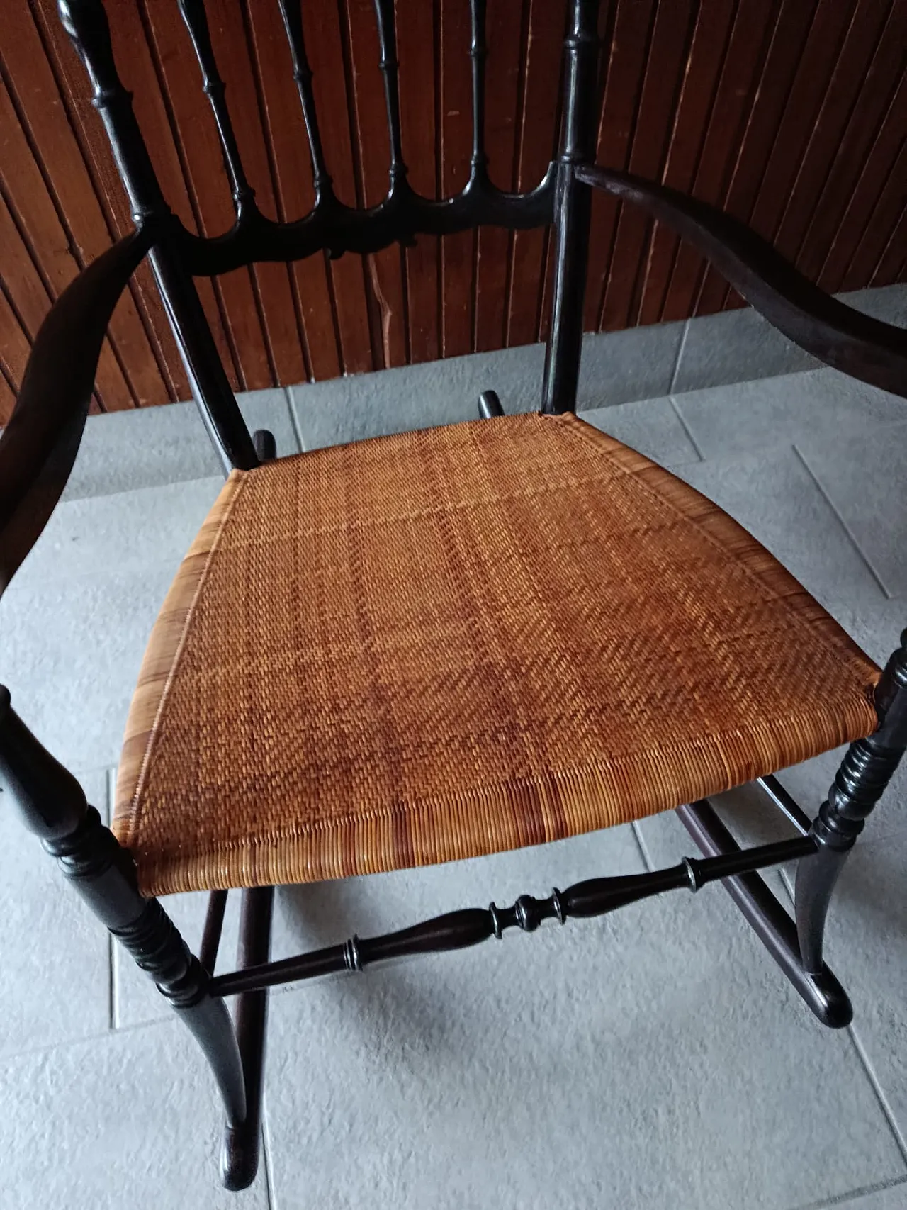 Sedia a dondolo Chiavarina metà ‘900 6