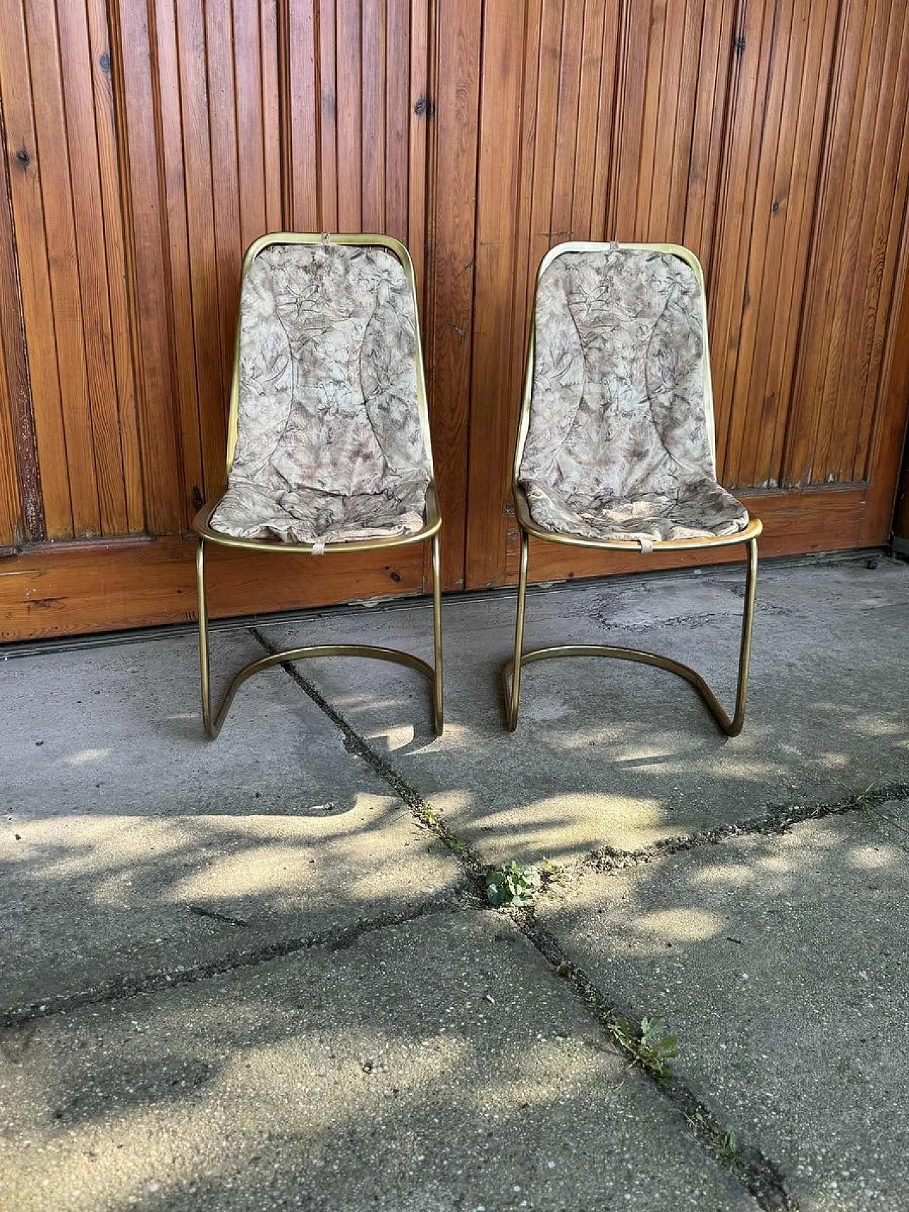Pair of dining chairs by Gastone Rinaldi, 1970s 1