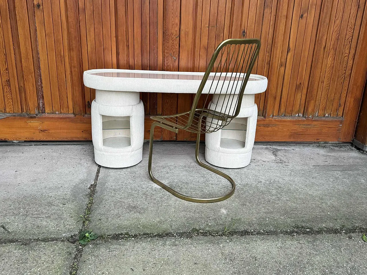 Dressing table with chair by Kecskemét Furniture, 1970s 3