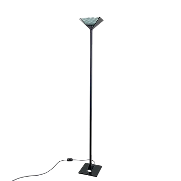 Lampada da terra Papillona nera di Tobia Scarpa per Flos, anni '70