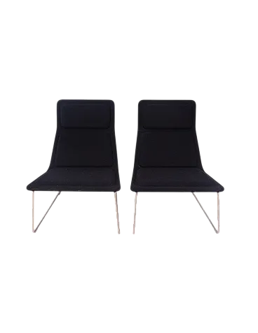 Coppia di poltrone in stile Pad di J.Morrison per Cappellini,anni 2000