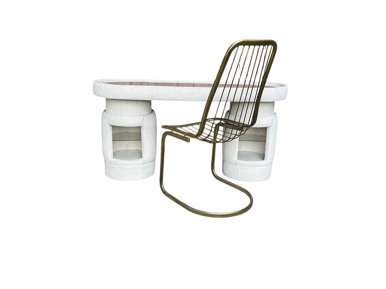 Dressing table with chair by Kecskemét Furniture, 1970s 7
