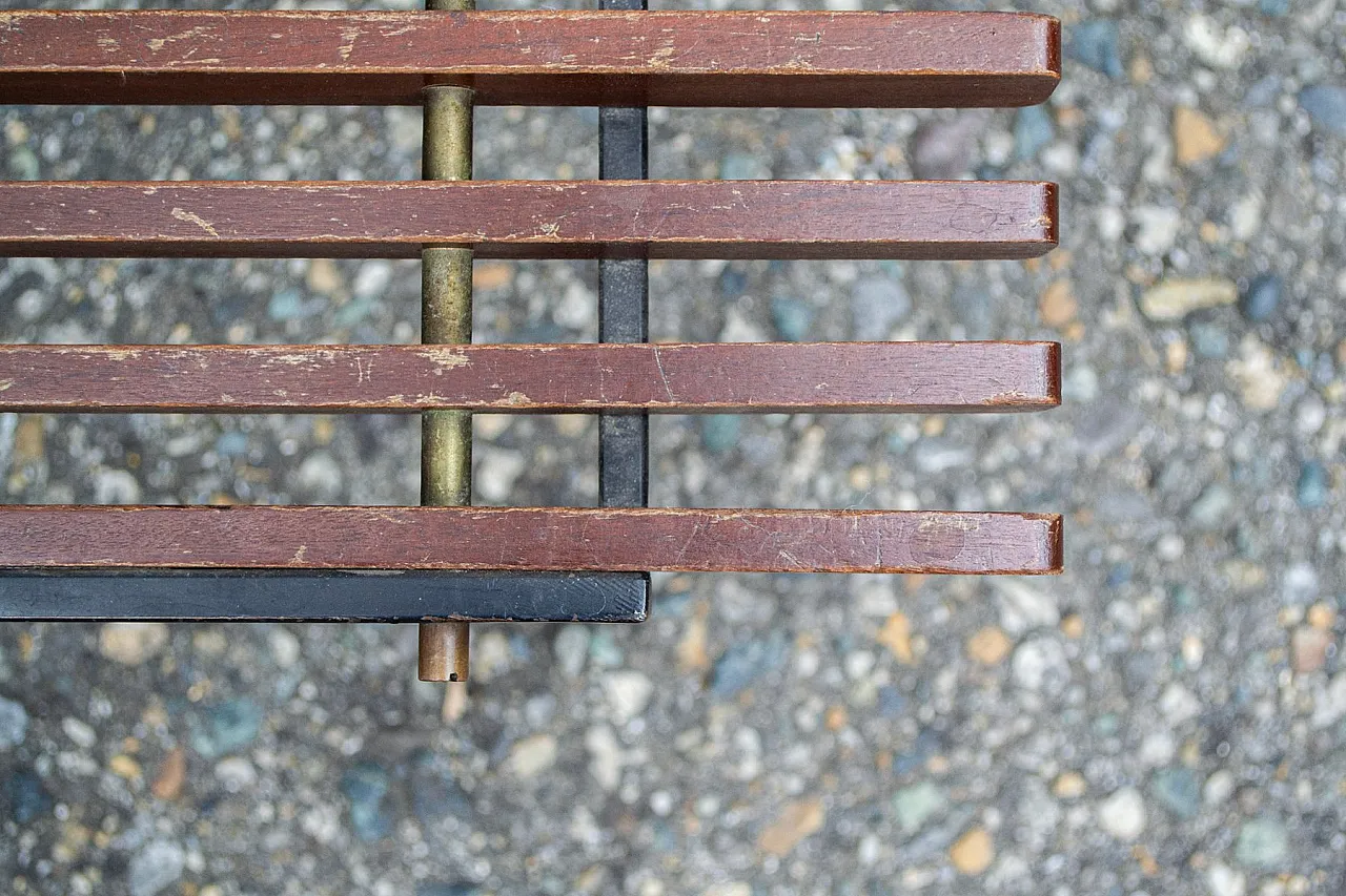 Panca in legno, anni '50 4